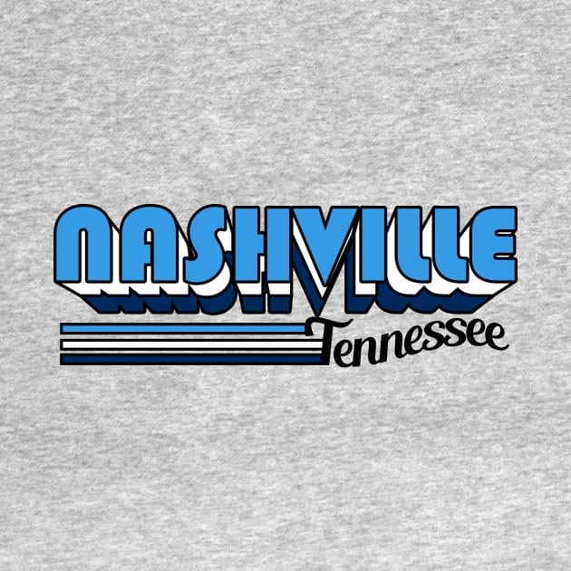 Nashville - Retro 2 by BigOrangeShirtShop